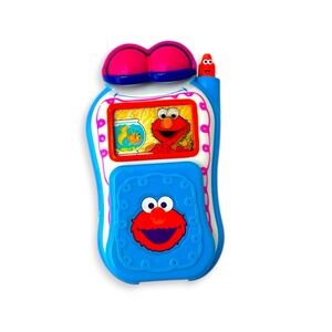 VINTAGE 2002 MATTEL SESAME STREET ELMO'S WORLD TALKING CELL PHONE